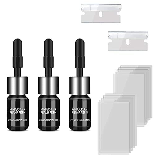 3 pcs Windshield Crack Repair Kit, Automotive Glass Nano Repair Fluid