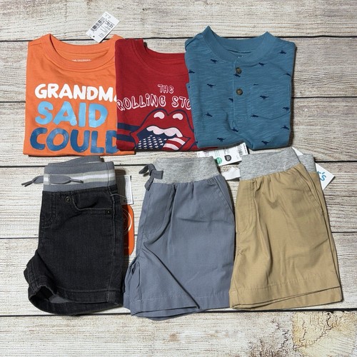 Baby Boy Lot Of Clothes Size 12 Months. NWT! 6 Pieces For Spring/Summer. Casual - Picture 1 of 19
