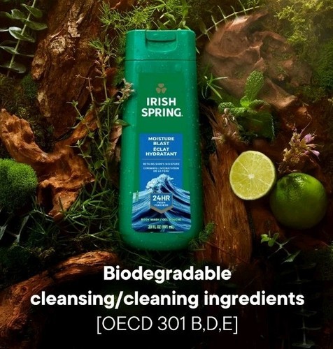 Irish Spring Moisture Blast feuchtigkeitsspendendes Gesicht & Körperwaschmittel 20 FL. OZ. (1) - Bild 5 von 10