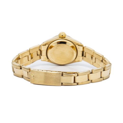 Rolex Datejust 6531 18K Yellow Gold Oyster Zephyr Dial Auto Ladies Watch 25mm - Picture 5 of 6