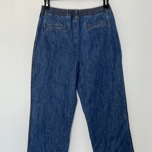 Talbots Kids Girls 14 Straight leg Blue Denim Jeans elastic Waist bttn/zip NEW - Picture 14 of 14
