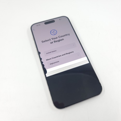 Apple iPhone 15 Pro Max 256GB White (Unlocked), Bad LCD, Cracked Back - Zdjęcie 1 z 7