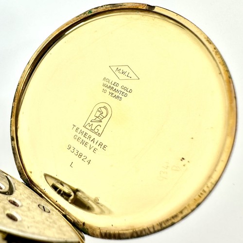 Reloj Bolsillo Grosvenor Oro Laminado Hecho en Suiza - Cal. 18.220, 15 joyas - funcionando - Imagen 7 de 10