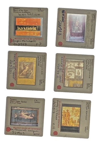 Lot of 12 35mm Art Slides - Pompeii Frescoes & Wall Paintings, House Vettii - Picture 2 of 3