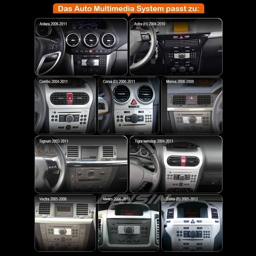8-Kern 64GB Android 14 Autoradio GPS Opel Astra H Corsa C/D Signum Meriva Zafira - Bild 22 von 23