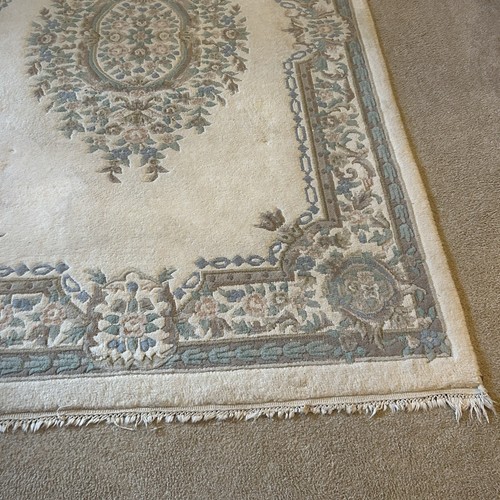 Vintage Aubusson Hand-Knotted Oriental Wool Rug - Picture 2 of 11
