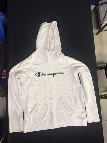 Champion Logo Kapuzenpullover Erwachsene Medium Pullover hellgrau Hoodie - Bild 1 von 3
