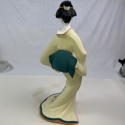 Hakata Bisque Doll, Maidens of Shiki Ori Ori, Peony Maiden of Summer. 15” Tall. - Picture 3 of 13