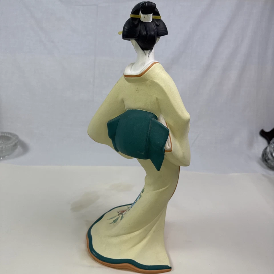 Hakata Bisque Doll, Maidens of Shiki Ori Ori, Peony Maiden of Summer. 15” Tall. - Image 3 of 4