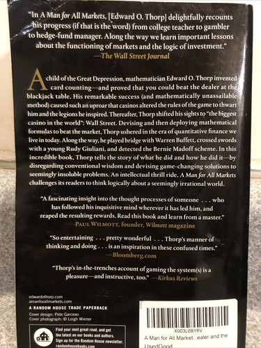 A Man for All Markets : From Las Vegas to Wall Street, How Edward O. Thorp - Foto 2 di 2