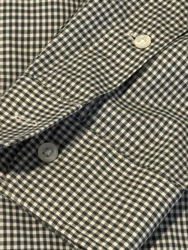 Usada en Excelente Condición Polo Ralph Lauren Camisa Blake Para Hombres Mediana Verde Oscuro Pata de Gallo Púrpura Caballo - Imagen 4 de 8