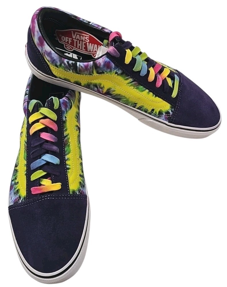 VANS ~Men's 13~ Mysterioso/True Neon Tie Dye Old Skool Suede Shoes Sneakers  NEW