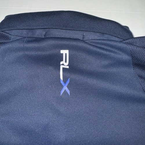 Polo Ralph Lauren RLX Para Hombre Grande Azul Broches Falta Etiqueta Talla - Imagen 9 de 9