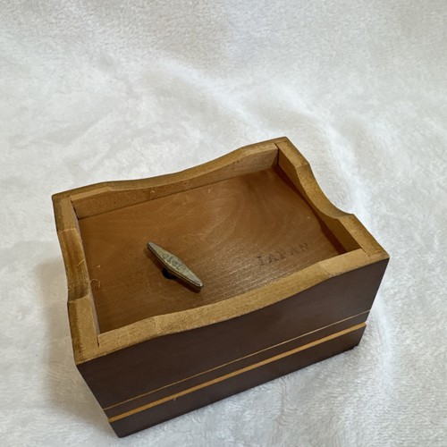 Vintage Reuge Style Wooden Music Box • Children With Umbrella • Japan • Working - Picture 8 of 12