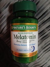 Natures Bounty Melatonin 3mg Quick Dissolve Tablets 120 Count Ex 08/2027