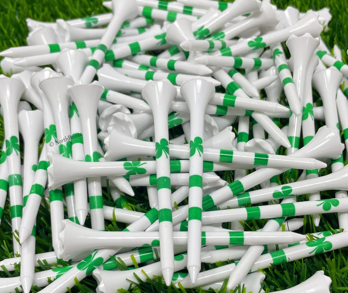 NorthPointe Golf Tees 3 ¼” Plastic Golf Tees – 100Ct High Visibility in Bulk NEW