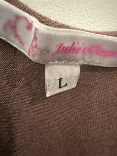Womens JULIE'S CLOSET Brown Sleeveless Dress Sz. L. EUC - Picture 4 of 20