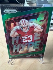 Christian McCaffrey Hype Green 2024 Prizm Football 49ers
