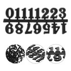  4 Set Wall Clock Kit Faces Hands Replacement Parts Number Labels