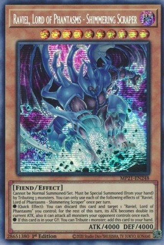 x3 Raviel, Lord of Phantasms - Shimmering Scraper - MP21-EN248 - Prismatic Secre - Picture 1 of 1