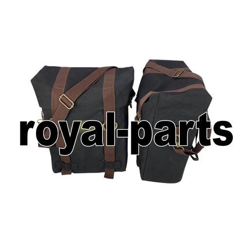 PANNIER PAIR BLACK & MOUNTING RAIL Fit For Royal Enfield SHOTGUN 650 - Picture 13 of 21