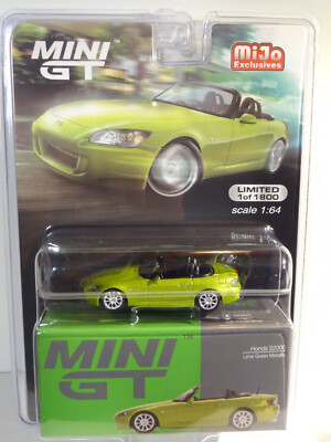MINI GT #396 - LIME GREEN METALLIC - HONDA S2000 - USA EXCLUSIVE