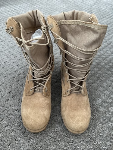 Ro Search Military Tactical Combat Dessert Tan Suede Boots Men’s Size US 5 1/2 R - Picture 1 of 5