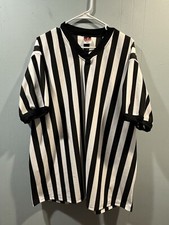 Alleson Athletic Men s Striped Referee Short Sleeve Shirt Size 2XL