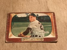 1955 Bowman baseball card Sandalio Consuegra #116 - Very Good - Corner Wear -