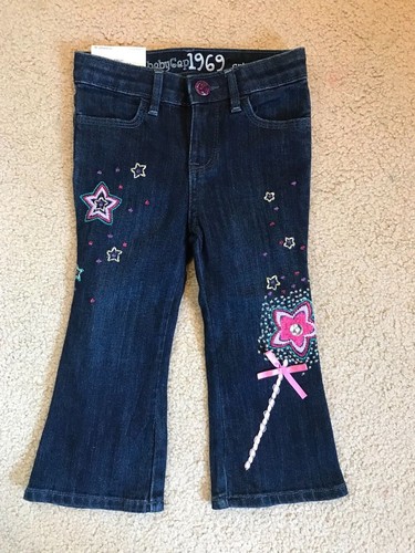 NWT baby Gap Jeans Embroidered Fairy 