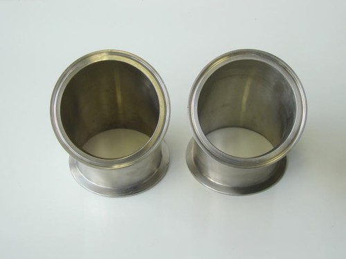 Accesorios de 4" Tri-Abrazadera 45 Curvas Sanitario 316 Acero Inoxidable - Juego de Cuatro - Imagen 2 de 3