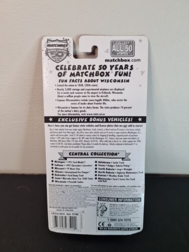 Matchbox Across America 50th Birthday, Wisconsin. Peterbilt Tanker Eagle River. - Picture 2 of 5