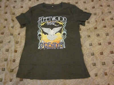 Fleetwood Mac Dreams Albums Charcoal short sleeve T shirt Size Small New