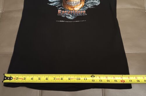 Vintage Easyriders 80s 3D Emblem T-Shirt Skull Wings Harley Davidson Size S - Picture 18 of 19