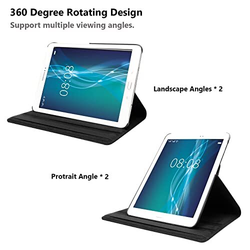 Funda para Samsung Galaxy Tab A 9,7 pulgadas 2015 (SM-T550 T555 SM-P550 P555) - Negra - Imagen 6 de 8