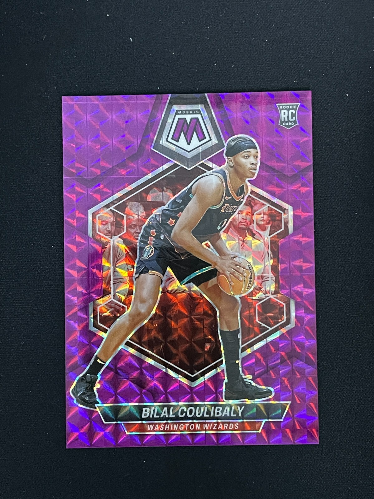 Bilal Coulibaly 2023-24 Panini Mosaic RC Purple Prizm 62/99 #235