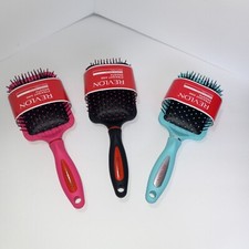 Revlon Straight & Smooth Soft Feel Paddle Hair Brush Assorted colors pink, black