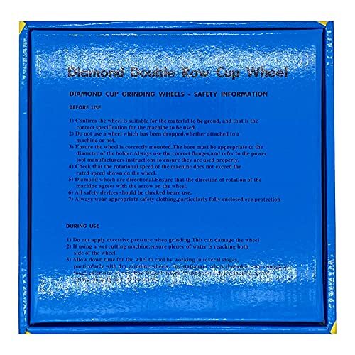 9 Zoll Diamantbecher Schleifscheibe, zweireihige Schleifscheibe für Beton, Stein, - Bild 2 von 6