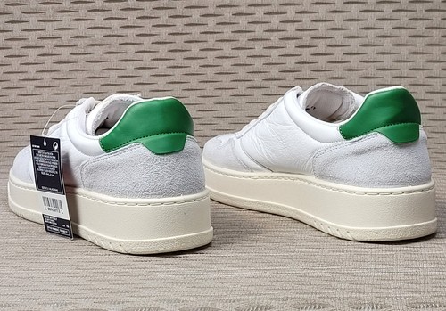 Entrenadores con cordones de cuero real para damas M&S ~ Talla 7 ~ BLANCO - Imagen 5 de 6