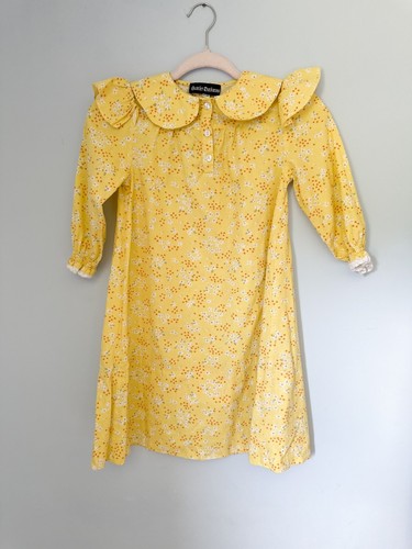 Scarlet Darkness Girls Youth 8/9 Pioneer Prairie Cottagecore Shabby Chic Dress
