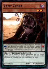 2016 Yu-Gi-Oh Breakers of Shadow #BOSHEN042 Zany Zebra SP