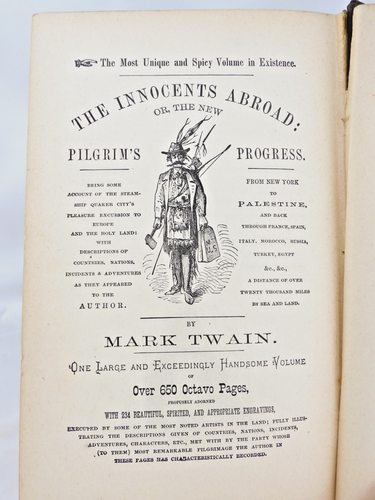 Antique Mark Twain A Tramp Abroad 1880 HC 328 Illustrations American Publishing - Picture 18 of 23