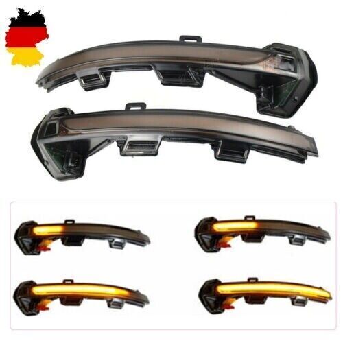 2x LED Schwarz Spiegelblinker Links+Rechts Gelb für für VW Arteon VIII DE - Bild 3 von 12