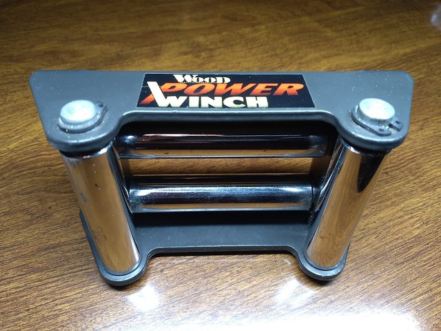 Wood Power Winch Roller Fairlead 4 Way Cable Lead Guide 4-1/4" Bolt Pattern Wood Power Winch Roller Fairlead 4 Way Cable Lead Guide 4-1/4" Bolt Pattern