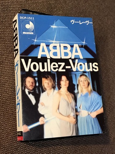 ABBA Voulez-Vous JAPAN CASSETTE DCP-1511 wSlip Case (BROKEN, FRONT ONLY) +Insert - Picture 4 of 5