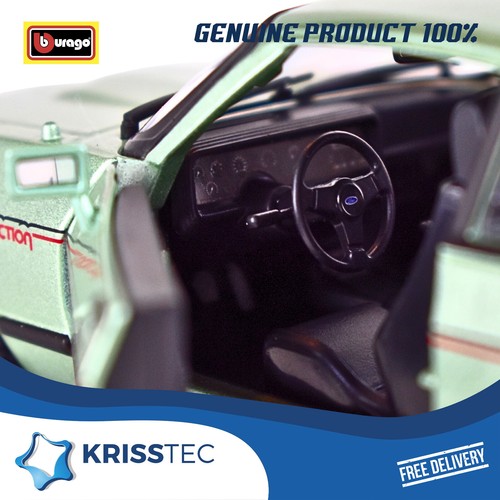 Ford Capri 1982 Green 18-21093 Genuine new 1:24 Bburago diecast - Picture 9 of 9