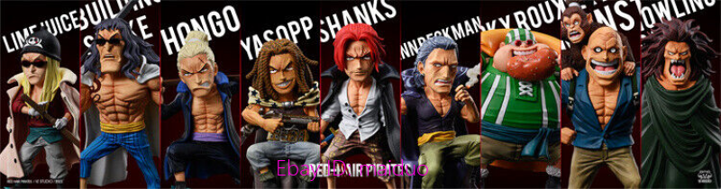 YZ Studio Red Hair Pirates Crew with Rockstar Resin Shanks One
