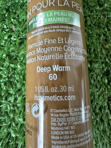IT COSMETICS - YOUR SKIN BUT BETTER FOUNDATION + SKINCARE - DEEP WARM 60 - 1 OZ - Picture 6 of 16