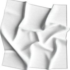 XL WHITE Solid OVERSIZED BIG COTTON Bandana 27" Head WRAP Bandanna Neck Scarf