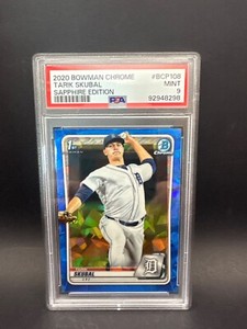 Tarik Skubal 2020 Bowman Chrome 1st Sapphire PSA 9 🔥🔥🔥